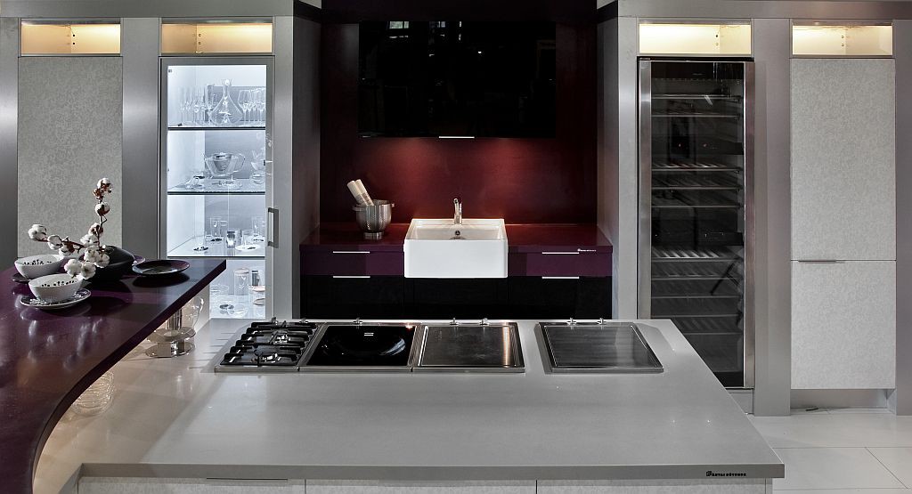 Padizsánlila MIELE konyha stílusosan