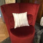 JAB borvörös, forgozsámolyos fotel